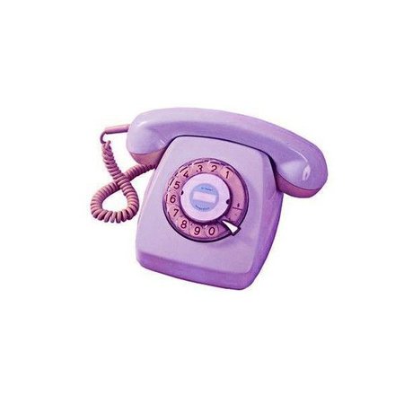 purple telephone