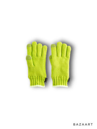 neon green gloves