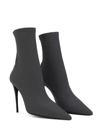 Dolce & Gabbana KIM DOLCE&GABBANA pointed-toe 105mm Sock Boots - Farfetch