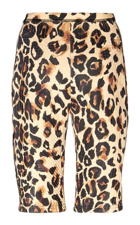 Leopard Print Biker Shorts by MUGLER | Moda Operandi