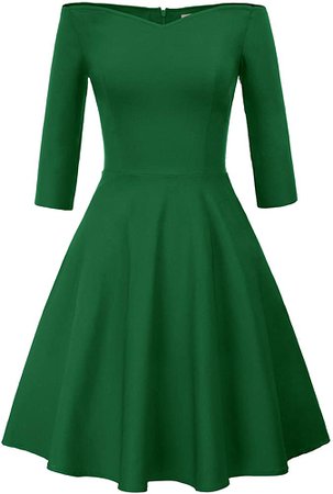 Amazon.com: GRACE KARIN Solid Color Formal Wedding Party Dress A-line Size L Green CL823-4: Clothing