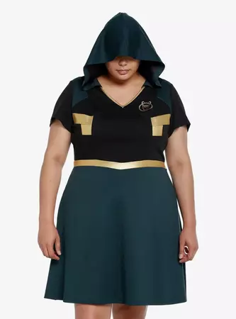 Hot Topic Her Universe Marvel Loki Hooded Dress Plus | Pueblo Mall