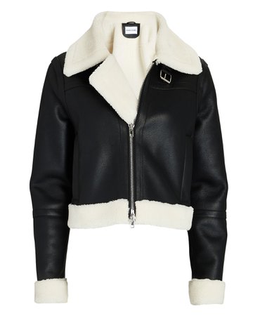 STAND Lorelle Cropped Faux Shearling Jacket | INTERMIX®