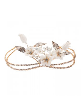 Rhinestones/Crystal AW Crystal Floral Headband, Cheap Headpieces Online - AW Bridal