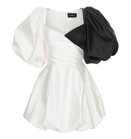 white n black dress