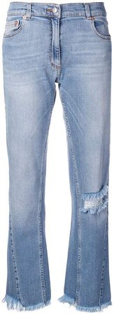 distressed loose jeans