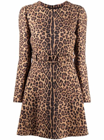 Valentino Short leopard-print Dress - Farfetch