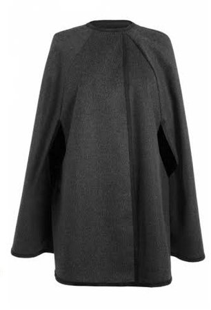 grey cape coat