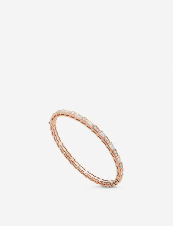 BVLGARI - Serpenti 18-carat rose-gold bracelet | Selfridges.com