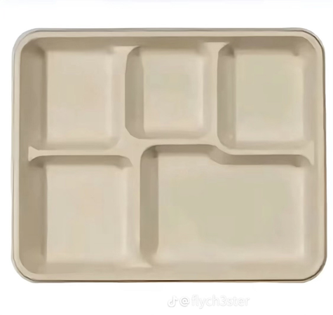 brown tray