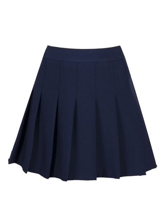 women's dark blue mini skirt