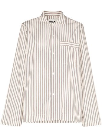 TEKLA Striped Pyjama Shirt - Farfetch