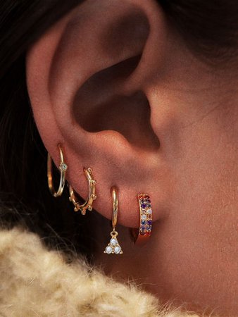 4pcs Rhinestone Decor Earring | SHEIN USA