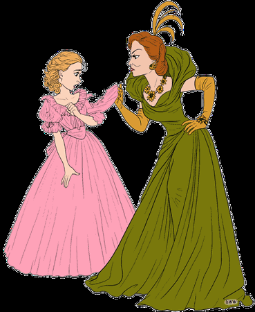 Lady Tremaine & Cinderella