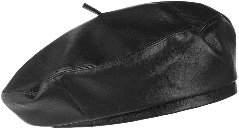 Lipodo Faux Leather Beret Women/Men | Women´s with Lining Summer-Winter | L/XL (58-60 cm) Black: Amazon.co.uk: Clothing
