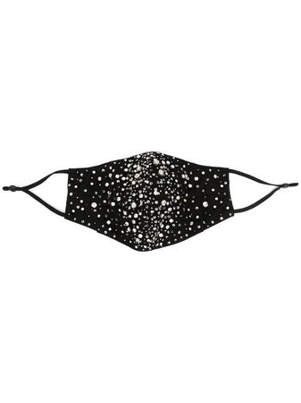 Shop black Jennifer Behr scattered crystal face mask with Express Delivery - Farfetch