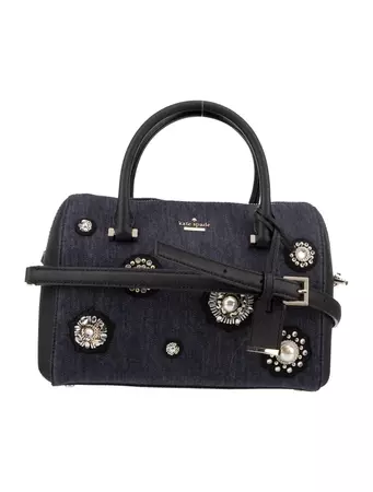 Kate Spade New York Embellished Denim Handle Bag - Blue Handle Bags, Handbags - WKA369823 | The RealReal