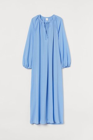 Calf-length Dress - Blue