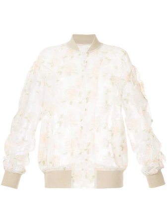 08Sircus Sheer Embroidered Bomber Jacket - Farfetch