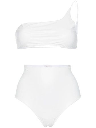Oseree Latex stretch asymmetric bikini £123 - Buy Online - Mobile Friendly, Fast Delivery