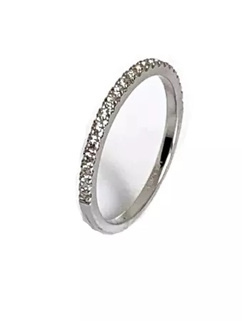 14k gold 1/2 eternity diamond fashion stack ring MR4862D – Velvet Radical