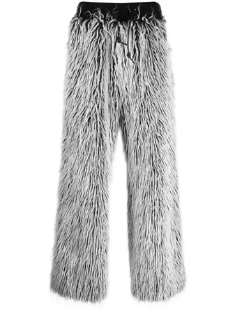 Dolce & Gabbana faux-fur tailored-cut Trousers - Farfetch