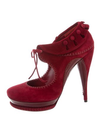John Galliano Suede Platform Pumps - Shoes - JOH23785 | The RealReal