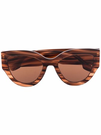 Victoria Beckham Eyewear tortoiseshell-effect cat-eye sunglasses - FARFETCH