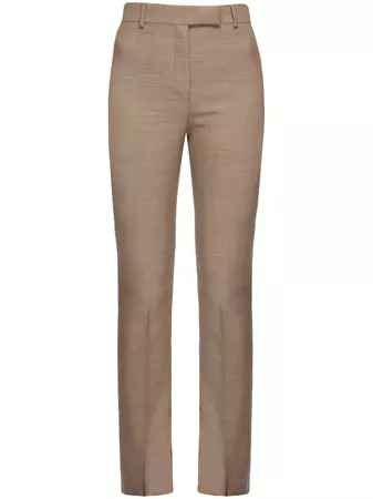 Ferragamo straight-leg Cotton Tailored Trousers - Farfetch