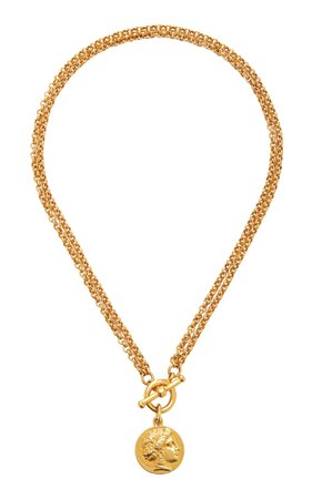 24k Gold-Plated Coin Necklace By Ben-Amun