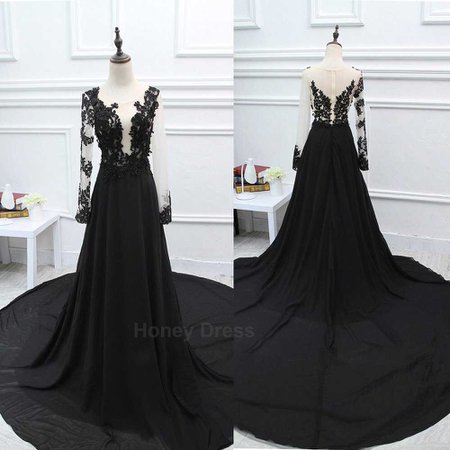 Black prom dress| honeydress