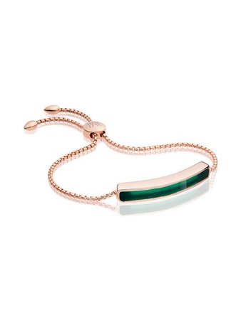 Monica Vinader RP Baja Green Onyx Bracelet