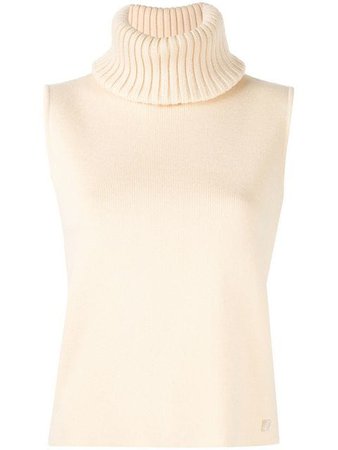 Chanel Vintage Knitted Sleeveless Top - Farfetch