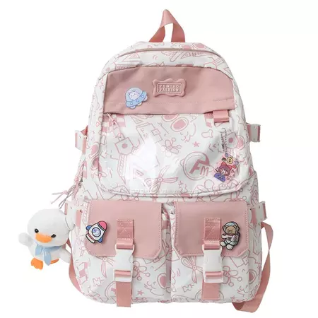 Cute printed backpack - Shoptery