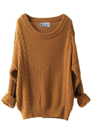 cashmere mustard sweater