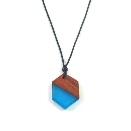 Necklace pendant, small new type of ancient handmade wood resin jewelry, jewelry for men and women, ropes can be adjusted-in Pendant Necklaces from Jewelry & Accessories on Aliexpress.com | Alibaba Group