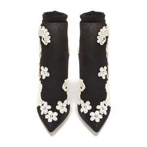 Macramé-embroidered sock boots | Dolce & Gabbana