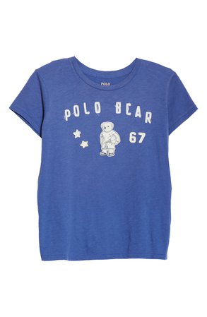 Polo Ralph Lauren Bear Appliqué T-Shirt | blue