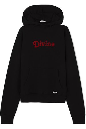 BLOUSE | Divine appliquéd cotton-jersey hoodie | NET-A-PORTER.COM