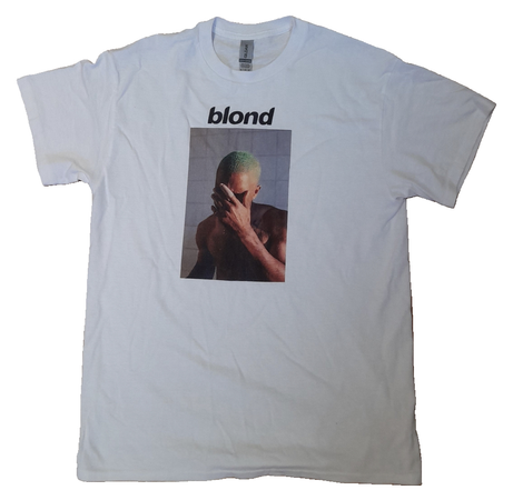 blond shirt white