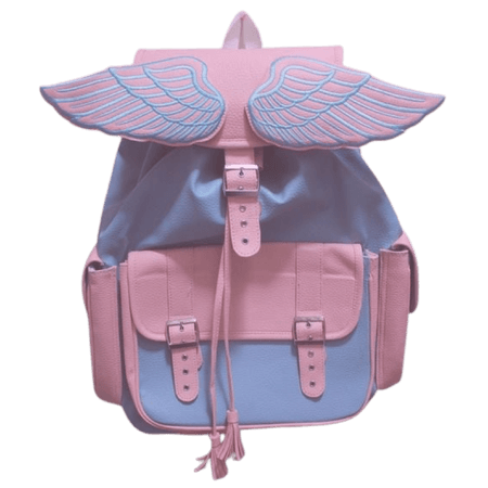 pastel winged backpack