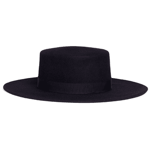 'Agata' Swarovski crystal slogan wool felt bolero hat for $547.00 available on URSTYLE.com