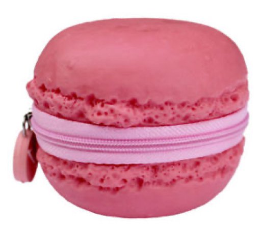 kitsch pink macaron coin purse