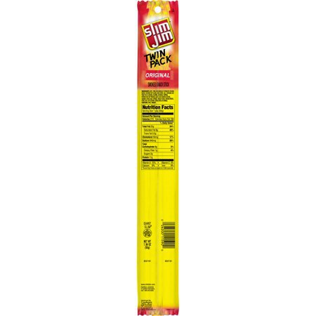 Walmart Grocery - Slim Jim Twin Pack Snack-Sized Smoked Meat Stick Original Flavor 1.94 Oz.