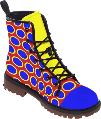 Clown Dot Stompers! Kidcore Circuscore Primary Colors Happy Boots Red – yesdoubleyes