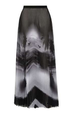 Brandon Maxwell - Pleated Chiffon Midi Skirt By Brandon Maxwell | Moda Operandi