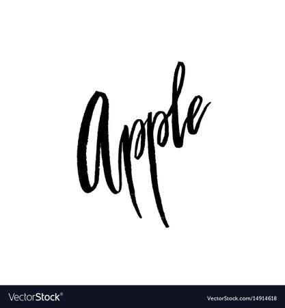 apples brush script - Google Search