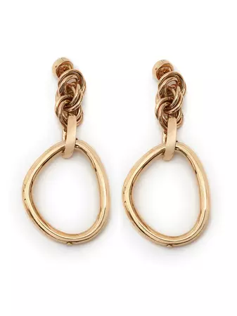 JW Anderson Oversized Link Chain Earrings - Farfetch