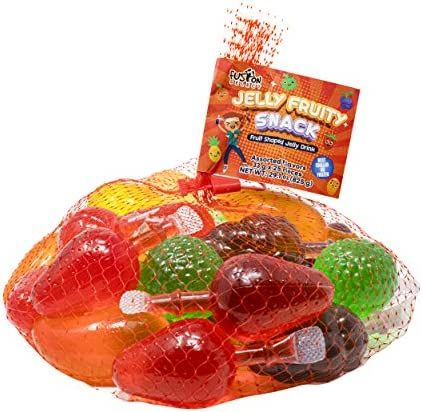 Amazon.com: Fusion Select Jelly Fruit Snack Tik Tok Challenge Hit or Miss - Fruit-Shaped Jelly- Assorted Flavors, Strawberry, Orange, Apple, Pineapple, Grape, Mango (Mesh Bag)