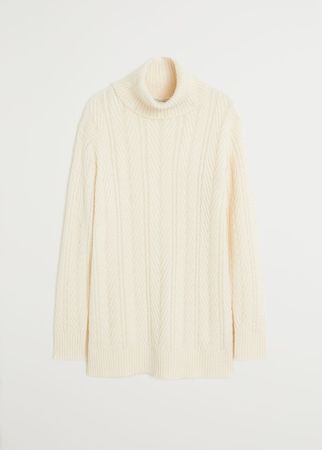 Turtleneck ribbed sweater - Women | Mango United Kingdom